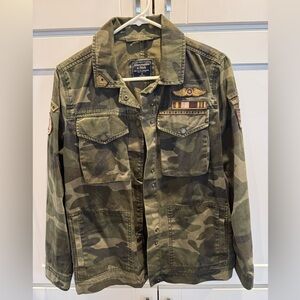 Abercrombie & Fitch Green Camouflage Jacket